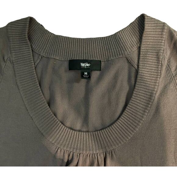 Mossimo Brown Scoop Neck Short Sleeve Sweater Dress Womens Size M NWT - Picture 3 of 8
